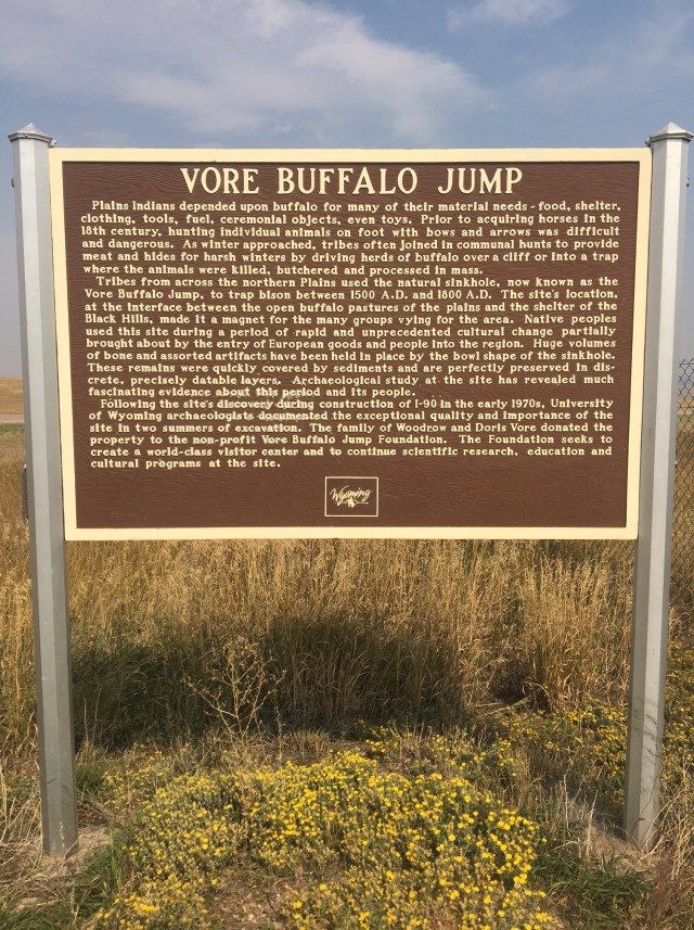 sign buffalo jump
